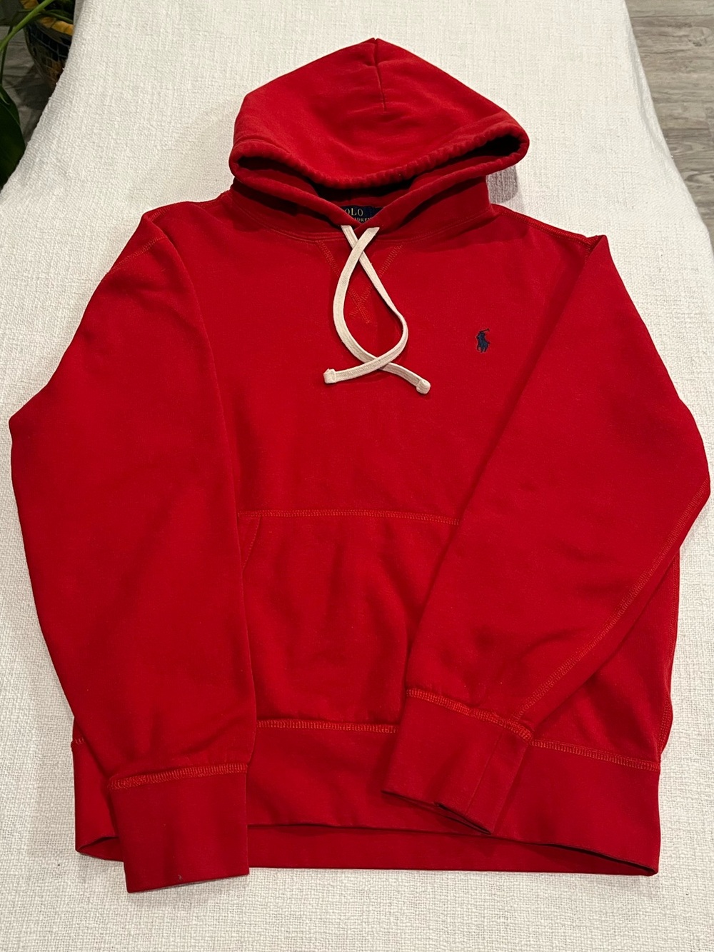 Polo Ralph Lauren The RL Fleece Hoodie Red Men's Size Medium Excellent Condition